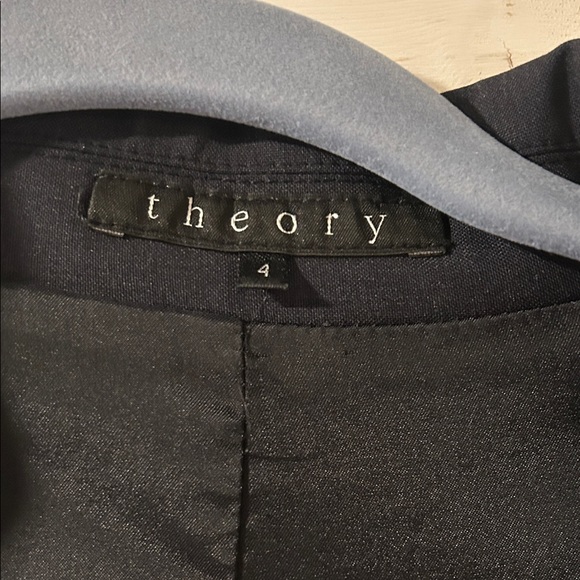 Theory Black Wool Jacket Blazer Size 4 - Picture 2 of 5